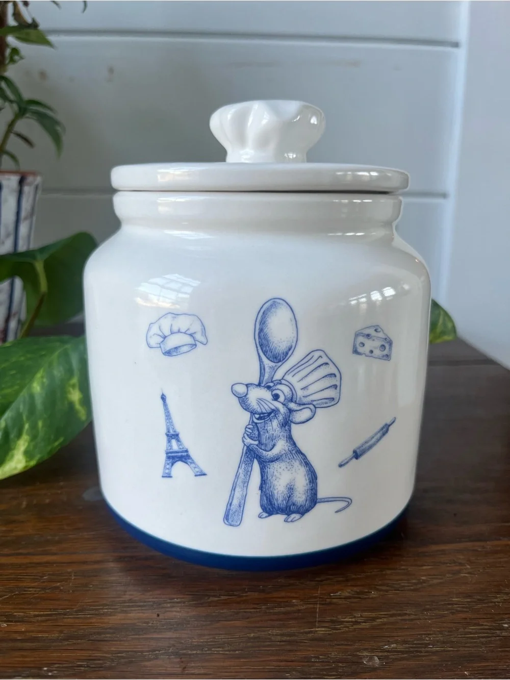 Rae Dunn Disney Pixar Ratatouille ceramic canister, “Anyone can cook”